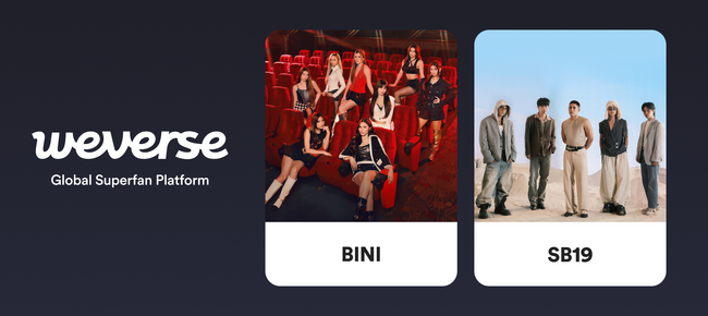 Weverseに初めてP-POPアーティストが参加!P-POPのアイコン「SB19」と「BINI」が公式コミュニティをオープン
