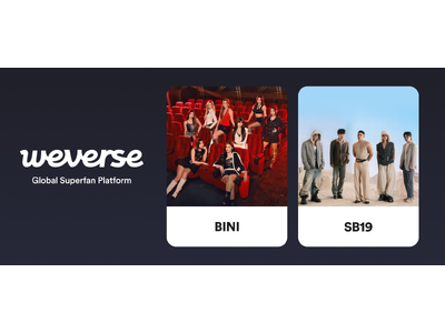 Weverse�ɏ��߂�P-POP�A�[�e�B�X�g���Q���IP-POP�̃A�C�R���uSB19�v�ƁuBINI�v�������R�~���j�e�B���I�[�v��
