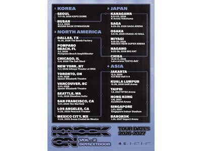 6人組ボーイグループ　BOYNEXTDOOR初ワールドツアー 日本公演『BOYNEXTDOOR TOUR 'KNOCK ON Vol.2' IN JAPAN』詳細公開～6都市13公演で開催！