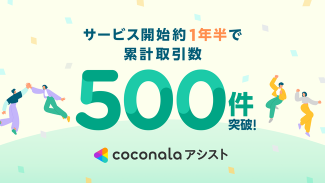 さまざまな分野のスキルを持つ優秀なアシスタントを紹介する「ココナラアシスト」　サービス開始から約1年半で累計取引数500件を突破