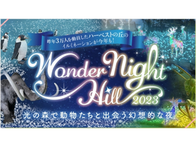 観るだけではない！子どもも楽しめるイルミネーションイベント ～Wonder Night Hill 2023～ 開催中【ハーベストの丘】