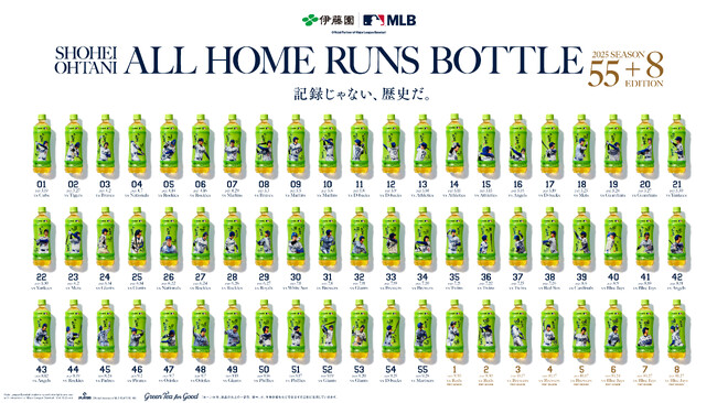 「Oi Ocha SHOHEI OHTANI ALL HOME RUNS BOTTLE 2025 SEASON 55+8 EDITION」を、6月22日（月）に販売開始