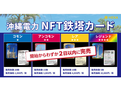 NFTマーケットのHEXA（ヘキサ）でNFT鉄塔カードの実証を沖縄電力が開始