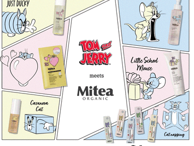 ファミリーマート×コスメキッチン　スキンケアブランド「Mitea ORGANIC（ミティア オーガニック）」「トムとジェリー」パッケージコラボレーションが実現！