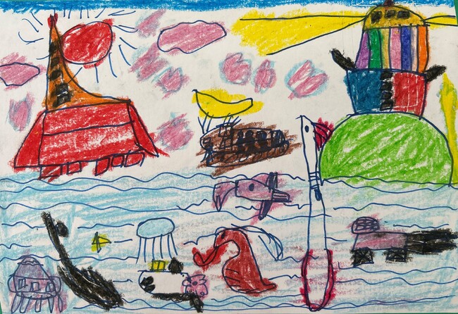 地域に根差して4年連続の開催 障がいのある方が描いたアート作品をファミ…