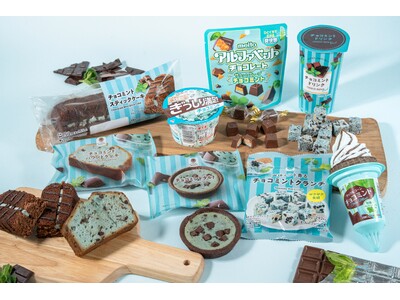 ファミマのチョコミント・コレクション2026　「過去発売時の初週売上No.1アイス」のワッフルコーンから...