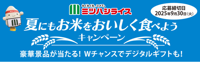 プレスリリース「対象商品ご購入で参加ができるクイズに答えてLINEキャンペーンミツハシライスの　『夏にもお米をおいしくたべようキャンペーン』を開始！」のイメージ画像