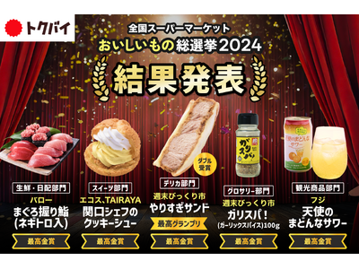 トクバイ主催「全国スーパーマーケット おいしいもの総選挙 2024」最高グランプリは山形のスーパー週末び...