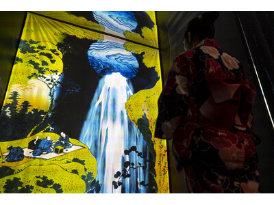 一旗プロデュース「動き出す浮世絵展 MILANO」の公式記録映像“瀧”を公開。浮世絵師の“色”が鮮明に現...