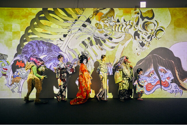 プレスリリース「【開催中】「動き出す妖怪展 NAGOYA」開幕12日目で来場者数2万人を突破。江戸・明治時代に描かれた妖怪美術が最先端の映像技術で動き出す世界初の体感型ミュージアムが子どもたちに大人気。」のイメージ画像