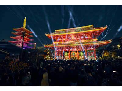 一旗プロデュース「ASAKUSA CULTURE & LIGHTS 2025」来場者数が15万人超を記録。浅草寺史上初のプロジェクションマッピングと伝法院庭園と絵馬堂の特別拝観。公式記録映像を公開。