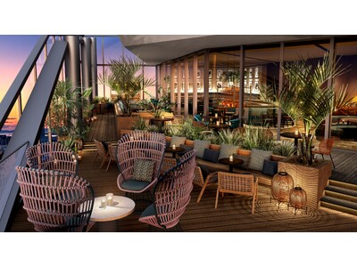 2026年6月開業の『ザ・ゲートホテル大阪 by HULIC』最上階ルーフトップバー＆ラウンジ「PEAKS」を発表