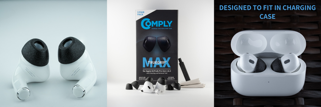 COMPLY(TM) 「TrueGrip(TM) MAX for Apple AirPods Pro Gen 1& 2(トゥルーグリップ マックス　アップル エアーポッズ プロ第1世代＆第2世代専用）」を新発売