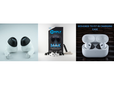 COMPLY(TM) 「TrueGrip(TM) MAX for Apple AirPods Pro Gen 1& 2(トゥルーグリップ マックス　アップル エアーポッズ プロ第1世代＆第2世代専用）」を新発売