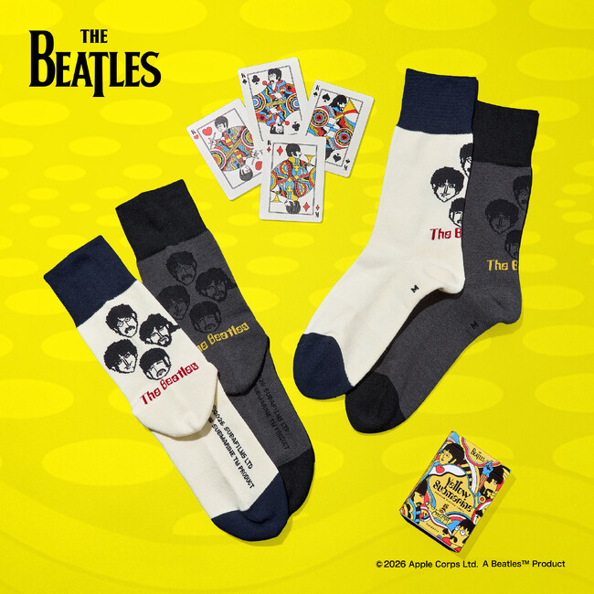 ザ・ビートルズ「Yellow Submarine」シングル発売60周年！同名アニメ映画をテーマにしたソックスを発売