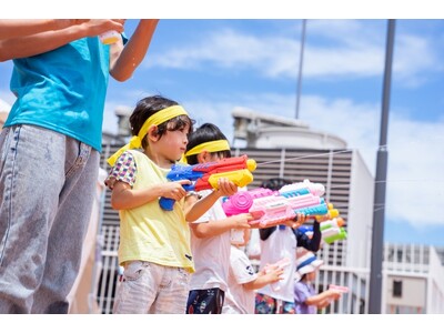 「水鉄砲サバゲー」と「手漕ぎキッズボート」体験ができる、横浜ワールドポーターズ屋上の新感覚アクティビティ「SPLASH PARK」が、親子参加またはSNS投稿で友達紹介無料券配布キャンペーン開始！
