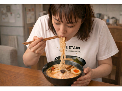 menu×らあめん花月嵐、ホワイトデーに“思いきりすする”新提案　ラーメン専用オリジナル白Tが当たるプレゼントキャンペーンを実施