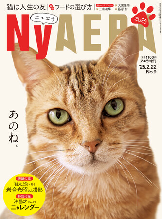 プレスリリース「全力で猫、愛しました。「NyAERA2025」は動画付き！／表紙は岩合光昭さんの愛猫トモ」のイメージ画像