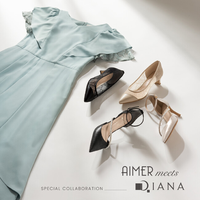 【AIMER meets DIANA】特別な日の1足を彩る、コラボレーションシューズ発売のご案内