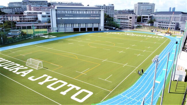 福岡工業大附属城東高校　野球部　ハーフジップグランドコート　グラコン 福岡工業大学附属城東高校、環境問題に対応した新グラウンド竣工