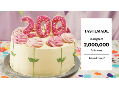 Tastemade Japan、Instagramの公式アカウントフォロワー数が200万を突破！