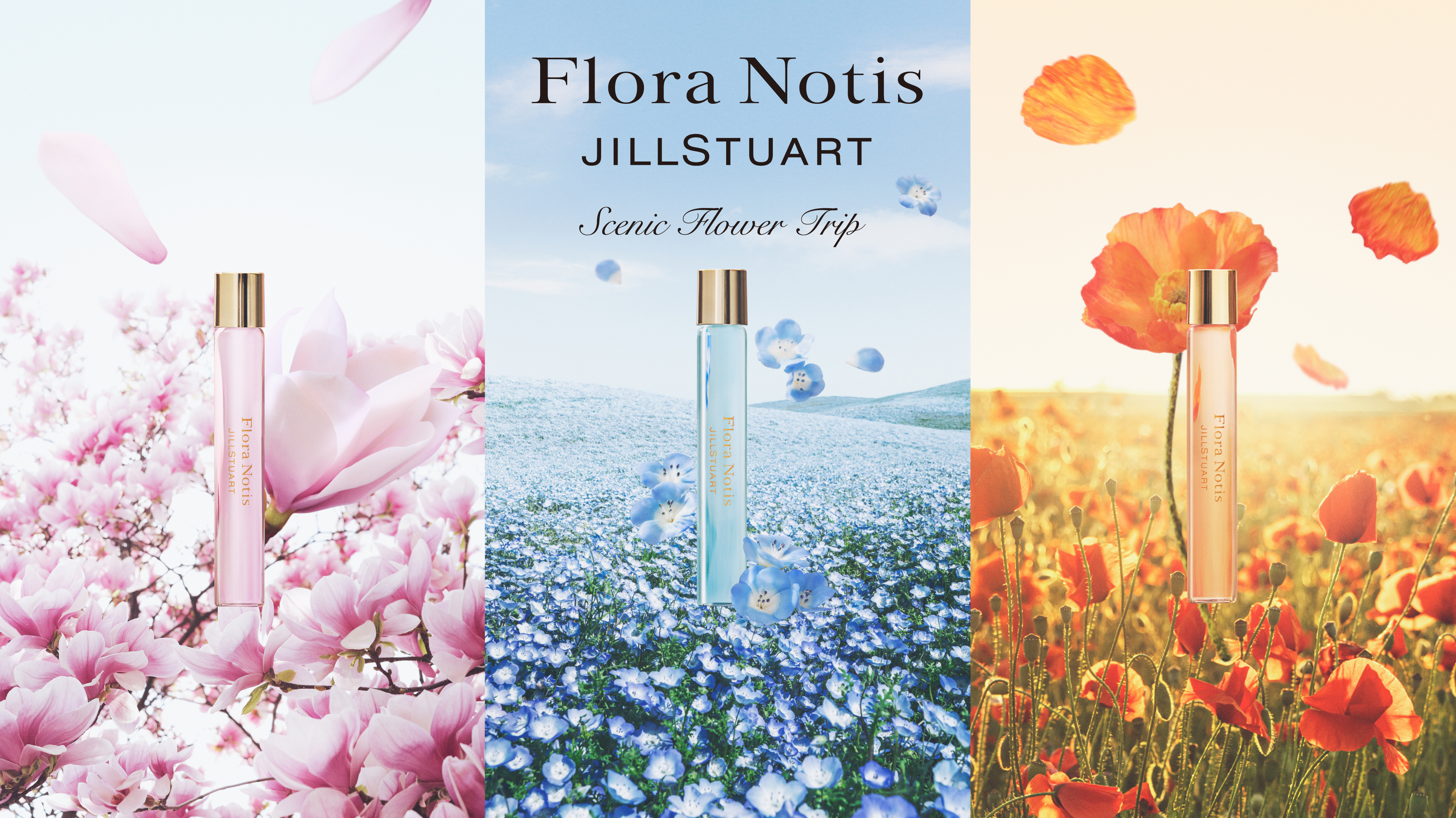 【Flora Notis JILL STUART】ひとたび纏えば、一瞬で心をうばう花景色へ　”Flower Trip Collection”を限定発売