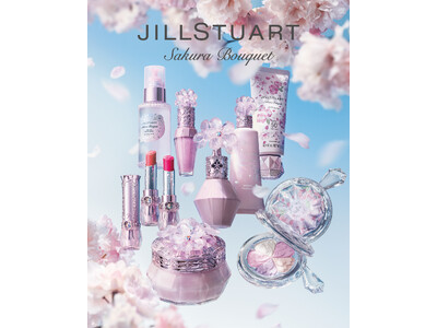 【ジルスチュアート　ビューティ】今年は、澄んだ青空のもとで舞い踊る桜吹雪がテーマ。春限定のサクラブーケコレクションが登場。