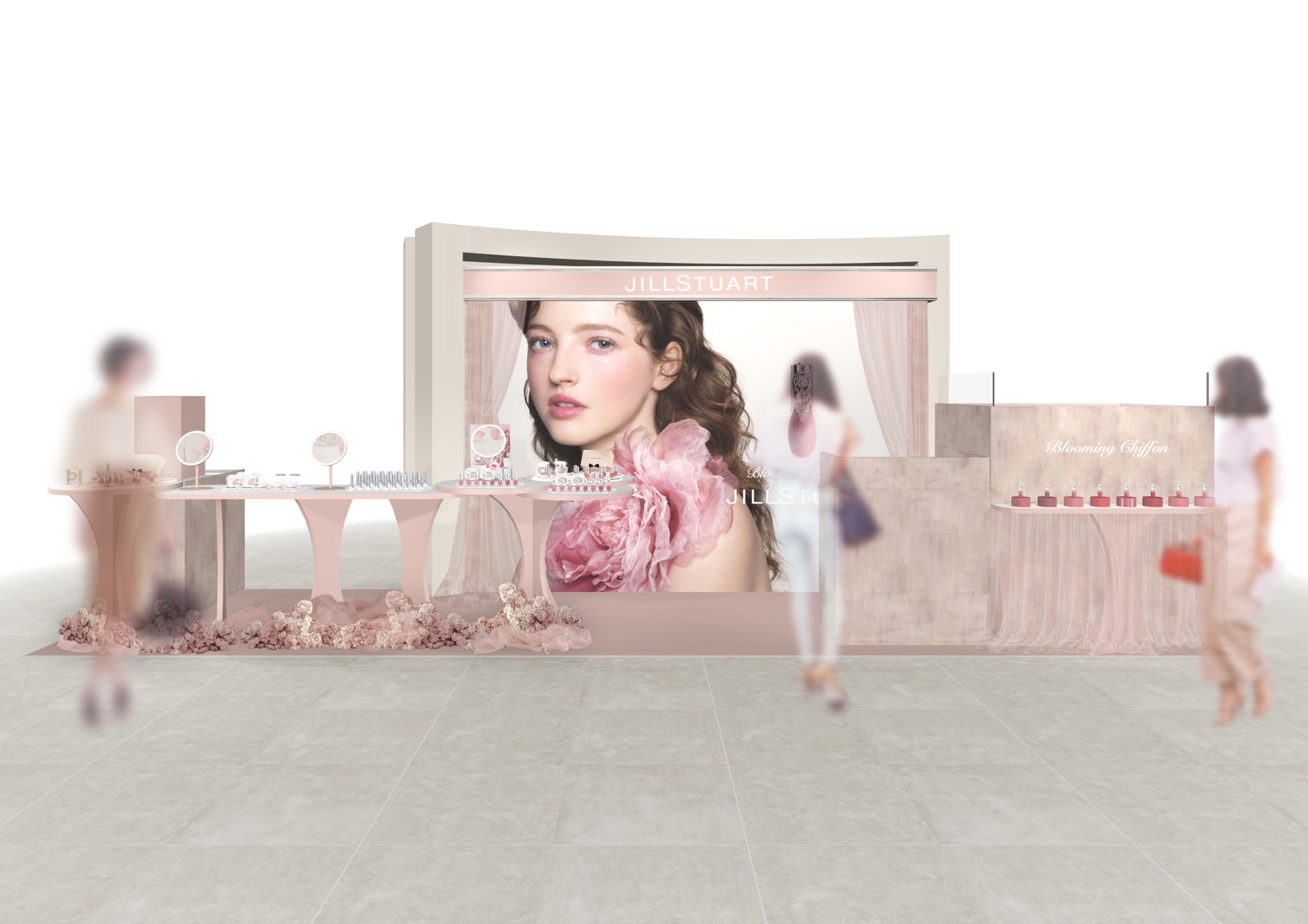 【ジルスチュアート　ビューティ】フォールコレクション“Blooming Chiffon”をコンセプトにした先行販売POP UP イベントを全国三都市にて開催。