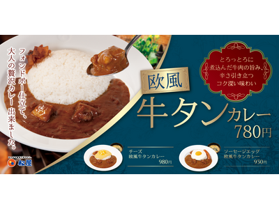 フォンドボー仕立てで、贅沢な欧風カレーが登場「欧風牛タンカレー」 新発売