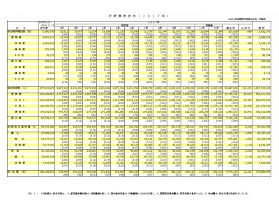 2017年暦年 空港運用状況