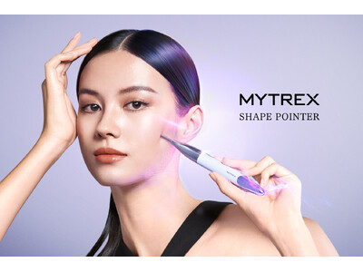 【MYTREX】1本でほぐしケアと美肌ケアを実現。圧力を切り替えられるペン型美顔器『SHAPE POINTER』誕生。