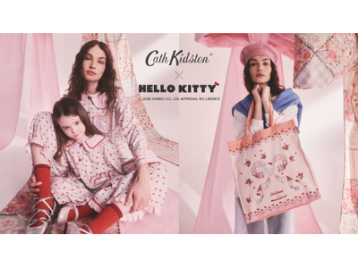 【Cath Kidston × Hello Kitty】がコラボ！２つのストーリーを融合させたスペシャルなアートでルームウェアやバッグなどを、12月12日(金)より発売！