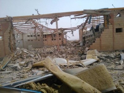 イエメン：医療施設を爆撃したサウジ連合の調査に抗議