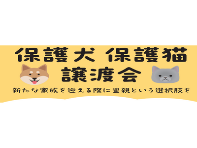 保護犬・保護猫の譲渡活動が拡大中!2025年5月以降 綿半店舗開催の譲渡会スケジュールが決定!