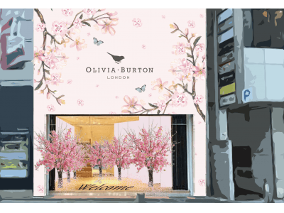 ロンドン発「オリビア・バートン」の世界が東京・渋谷の街に5日間の限定出現! 桜をあしらった最新作「PRETTY BLOSSOM」も全国発売をスタート!