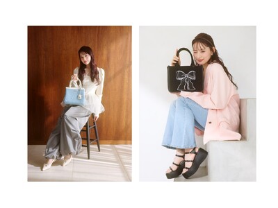 CANDY TUNEの立花琴未がコーディネートするサマンサベガの最新コレクションが公開。春夏にコーディネートしたくなるデニム素材のバッグや、キャンバスバッグが登場。