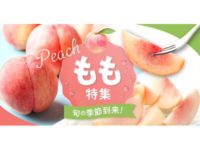旬の桃を集めた特集ページを公開。新品種の桃から産直ならではの桃まで、各産地の生産者が丹精込めて育てた桃が...