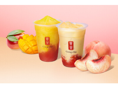 大人気フレーバーの贅沢なコラボ「マンゴー」×「ピーチ」「マンゴーピーチ ミルクティー／フローズンティー」