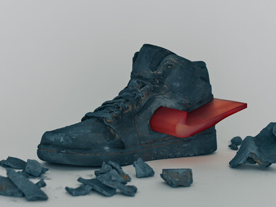 山崎晴太郎のアート作品「未来からの化石＃01 “Nike AIR JORDAN 1”」福島双葉郡・広野町役場にて長期展示開始・除幕式実施のお知らせ
