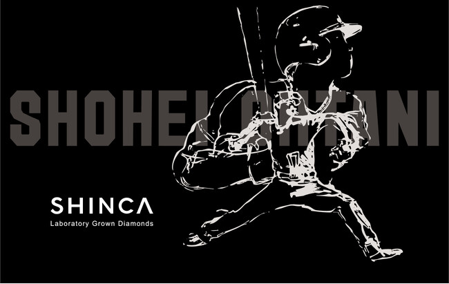 ラボグロウンダイヤモンドのSHINCA 　「SHOHEI OHTANI×SHINCA」大谷翔平選手直筆 二刀流イラストジュエリー第二弾　「 Color 」販売を開始。のメイン画像