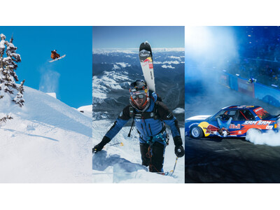 この冬観るべきレッドブルの映像作品 3選。スノーボード、登山＆スキー、モータースポーツ、極限の山から、南アフリカのストリートまで。あなたのリビングが、一瞬で世界の最前線に変わる。