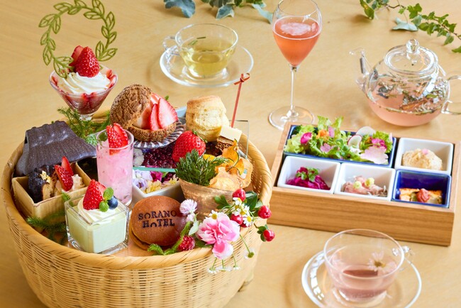 【SORANO HOTEL】”立川産いちご”を贅沢に味わう和のアフタヌーンティー 1月19日より期間限定で登場