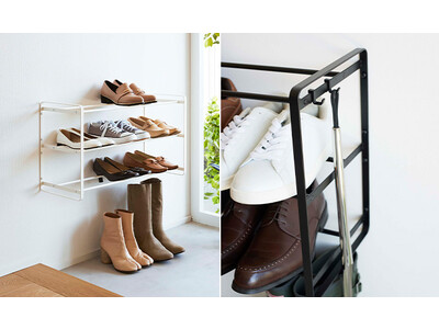 ワイドサイズになったブレッドケースや、石こうボードピンで取り付けできるシューズラックなど、新商品発売。