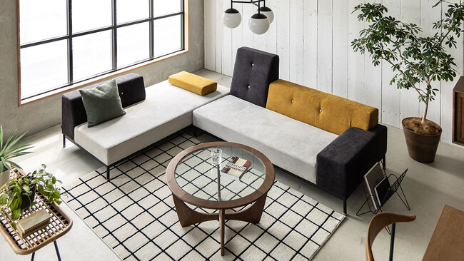 モダンスタイルが際立つユニークなデザイン、テット&トットソファが全面リニューアル。CRASH GATEにて5月30日リリース