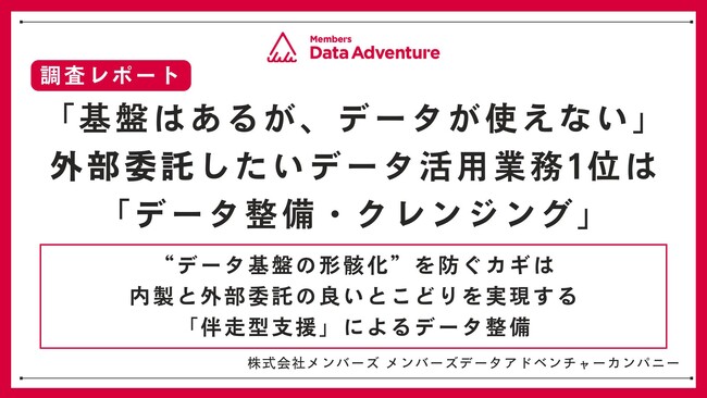 【調査レポート】「基盤はあるが、データが使えない」外部委託したいデータ活用業務1位は「データ整備・クレンジング」