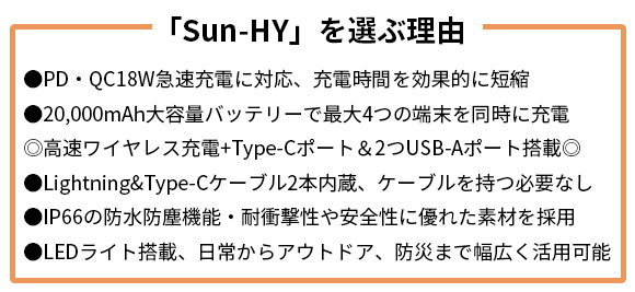 EЊQEAEhhAɑ劈I20000mAh̑eʁIPDEQC}[dɑΉ\[[oCobe[uSun-HYv