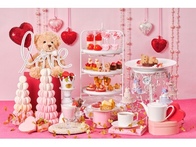 旬のいちごが主役！愛らしさ溢れるテディベア尽くしのとびきりキュートなスイーツ『いちごとスウィートベアのアフタヌーンティー』