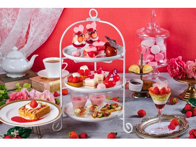 【横浜/大宮】旬のいちごをふんだんに使用した心ときめくキュートなスイーツ『真っ赤ないちごづくしのアフタヌーンティー』