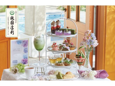 【横浜・大宮・東京白金】雨露に濡れる紫陽花が美しく咲き誇る季節に、祇園辻利の抹茶を愉しむ涼やかな初夏のひ...