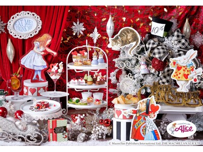 真っ赤ないちごや旬のりんごの甘みとクリスマスモチーフが彩る、アリスとのコラボレーション第3弾！『アリスのクリスマスギフトアフタヌーンティー』全国9都市10会場で期間限定販売